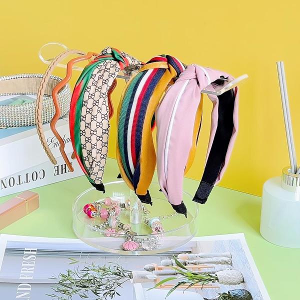 Acrylic Headband Display Rack Stand Transparent Holder For Storage 10.2x7.8x5.9