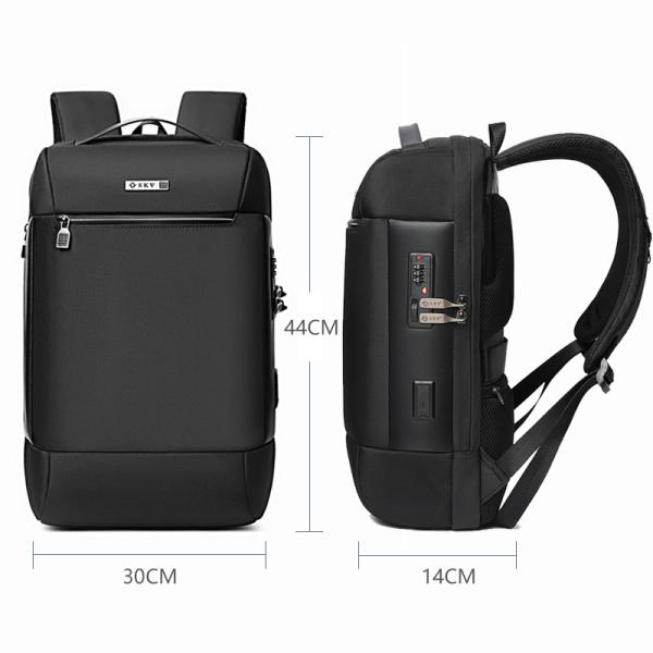 Anti Thief Business Laptop Backpack Large Capacity Nylon 15.6inch