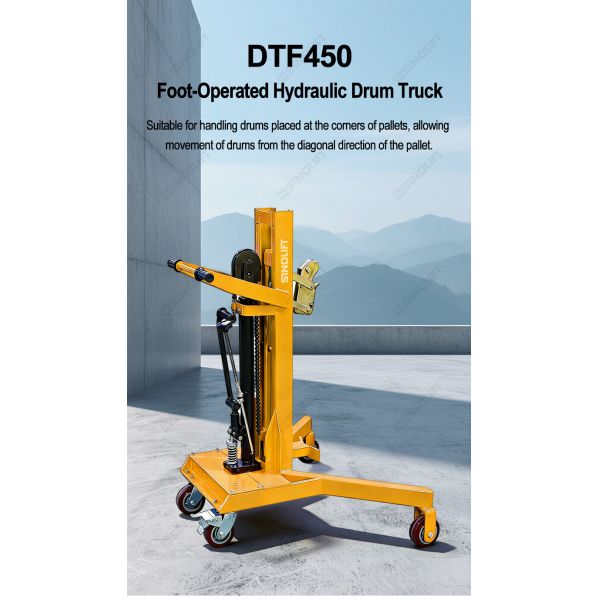 DTF450 Foot-Operated Hydraulic Drum Truck