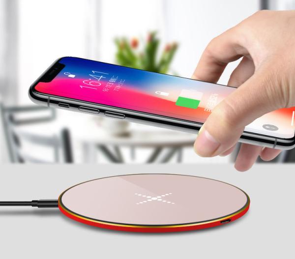 ABS + Rubber Wireless Charging Power Bank 10000mAh / Portable Smart Phone Wireless Charging Pad