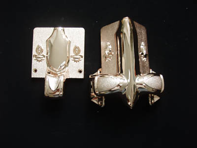 Plastic Casket Corner Coffin Decoration Star Set Style With 66cm Short Steel Bars