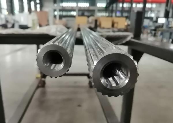 Ranhura tradicional de grande resistência e do revestimento que mói o eixo gêmeo da máquina da extrusora