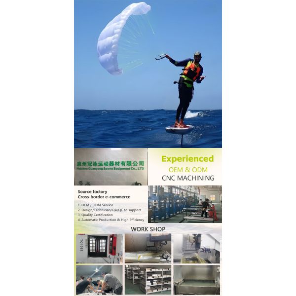 Beginner Friendly Parawings 280 X 130cm Skateboard Teaching Kitesurf Pump