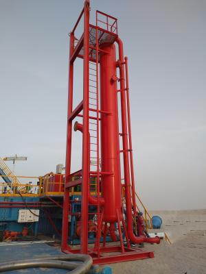 API Solid Control System Mud Gas Separator For Drilling Liquid / Fluid And Gas
