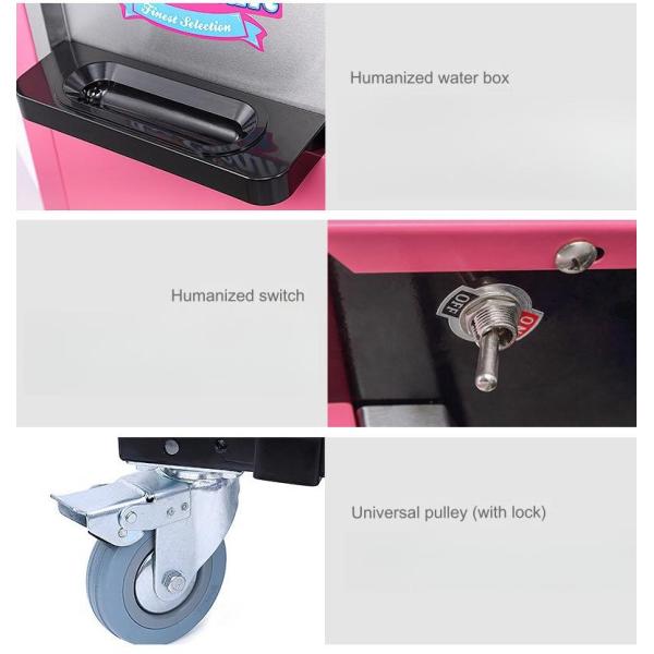 Commercial Soft Ice Cream Maker Machine with Stainless Steel and Milk Raw Material