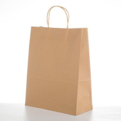 Eco recicla leva embora os sacos de papel com logotipo feito sob encomenda dos punhos impressos