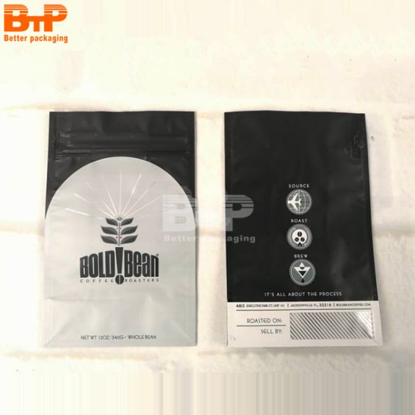 Customization 350g 500g 1kg Coffee Bag Printed Plastic Packaging Bag for Coffee Beans Flat Bottom Mylar Other Packaging Pouch
