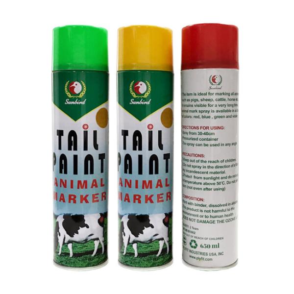 Da pintura à pistola animal animal da marcação do cavalo das vacas dos porcos matéria prima principal acrílica