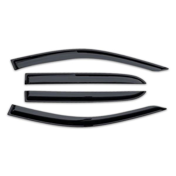 Mosun Vehicle Window Rain Guards Smoke / Dark Smoke Rain Visors For Trucks