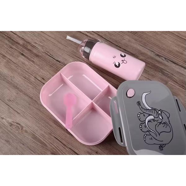 1000ml 400ml Reusable Portable Plastic Compartment Microwaveable Bento Lunch Box for Kids School Lunch Boxes