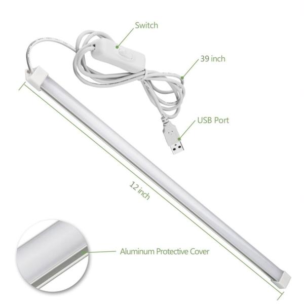 KooSion Warm White Super Bright USB powered LED Strip Light 3 watts