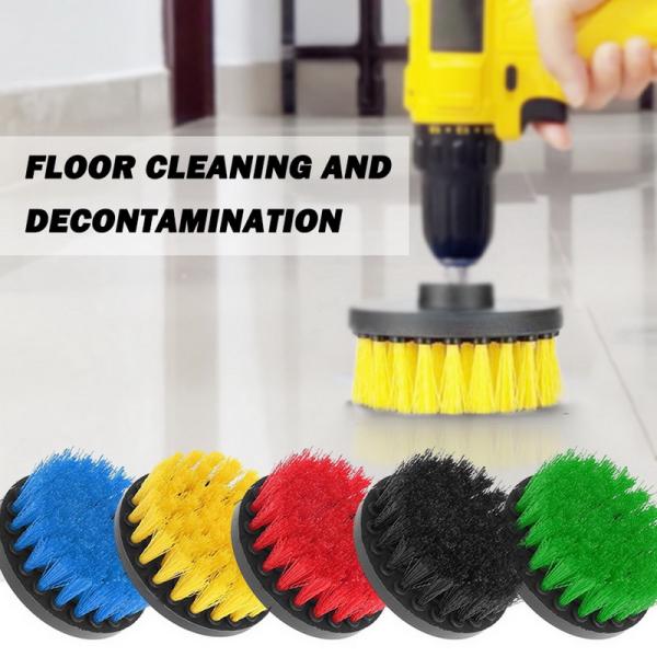 Electric Plasstic Soft Drill Brush Attachment for Cleaning Carpet Leather Glass Car Tires Upholstery Sofa
