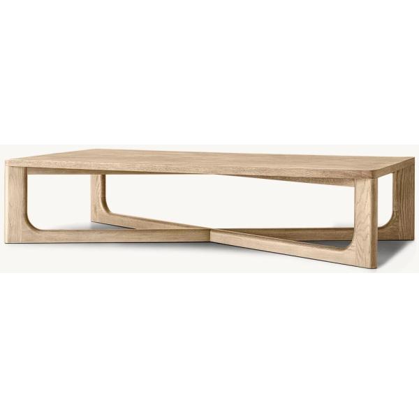 Living Room Modern Solid Wood Coffee Table Customized Lightweight 450mm