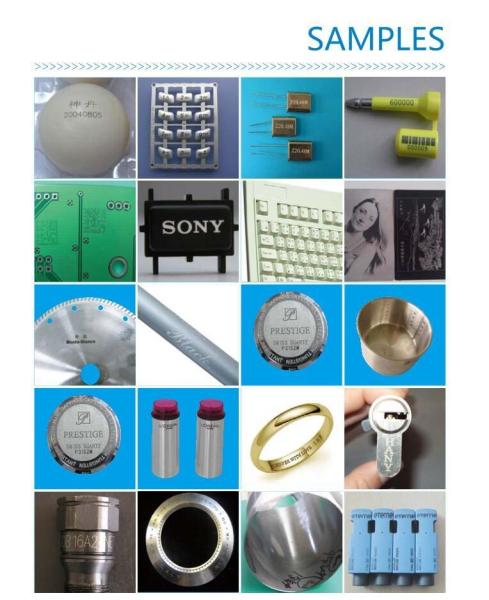 10 W Stainless Steel Laser Marking Machine , Fast Laser Printing Machine On Metal