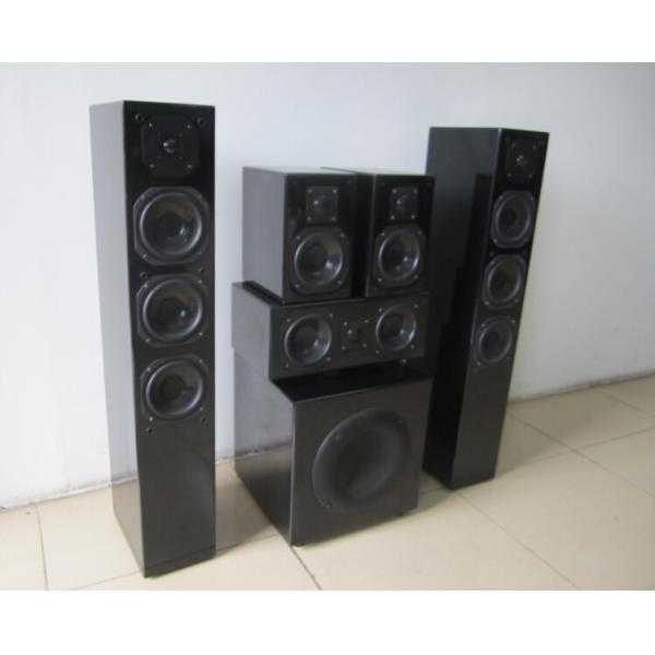 Black Glossy Panel 5.1 Home Theater Speaker Good Sound Quality For Cinema System Wholesale
