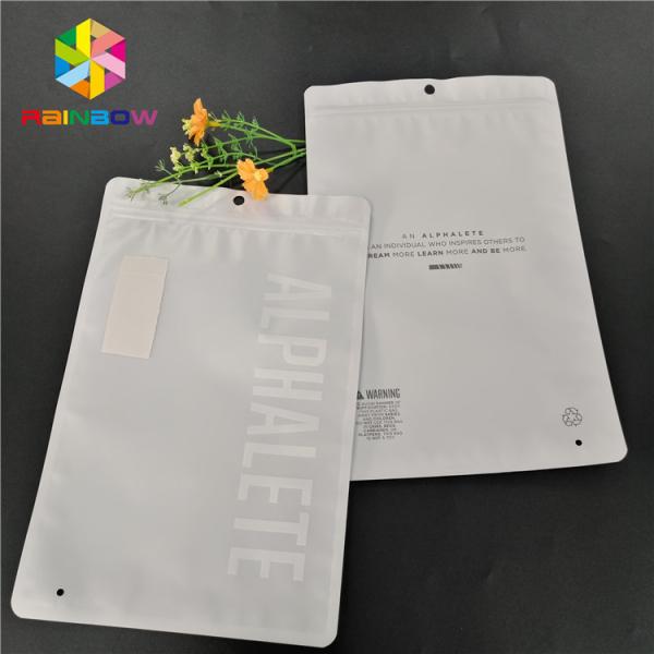 Matte White Plastic Pouches Pack Smell Proof Heat Seal Mylar Earphone Ring Decoration Packing