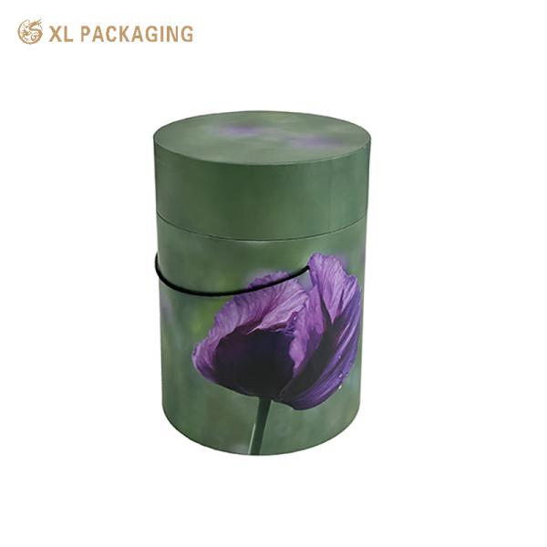 Customized Printing Flower Tube with Portable Carry Rope and Thick Rigid Paper for Floral Gifts