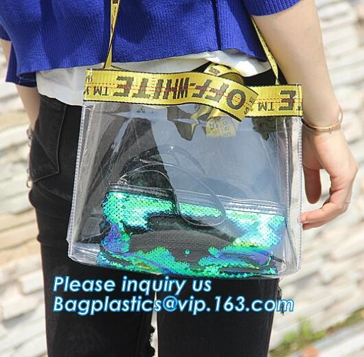 Metallic Transparent PVC Beach Handbags Shoulder Bags Wholesale For Summer, shoulder bags set tote bags blank, pack, pac