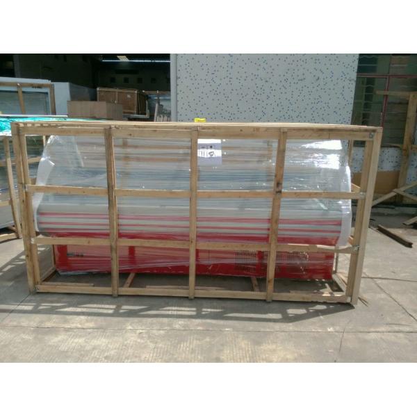 Curved Glass Deli Display Refrigerator Automatic Defrost For Fresh Food