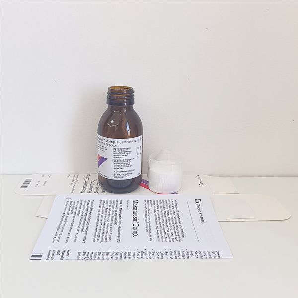 90ml Pharma Glass Makatussin Bottle