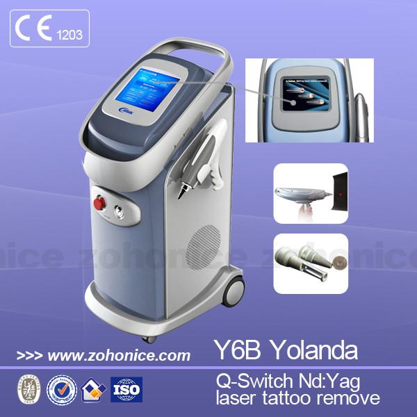 Eyebrow Removal Laser Tattoo Removal Machine 1064nm / 532nm With Dedicated Appearance