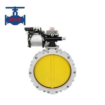 Flanca dupla Flanca única Manual e Pneumático Pulver Usar válvula borboleta