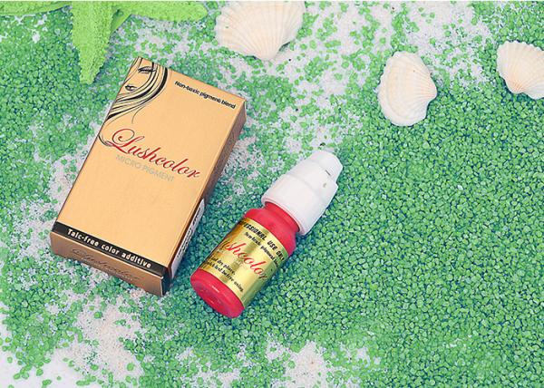 Orange Liquid / Semi Paste Semi Permanent Makeup Pigments Used For Black Lip Coloring