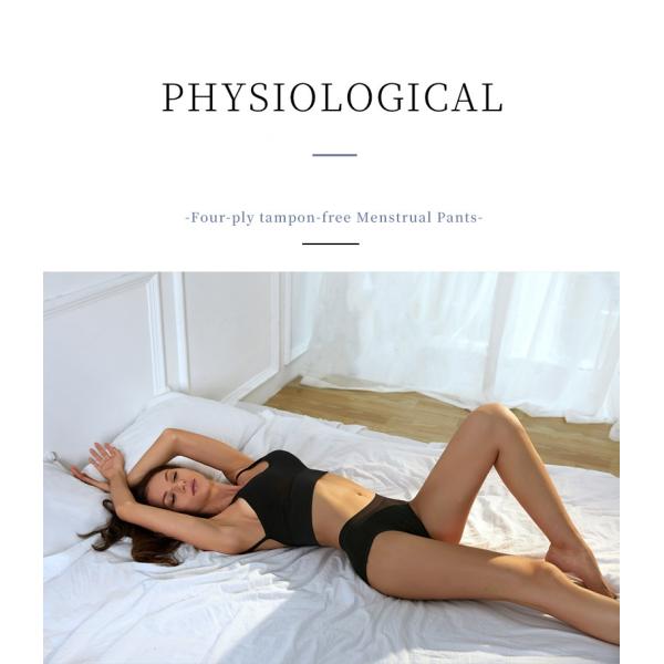 S-4XL Women Leak Proof Period Underwear 4 Layers Cotton Period Panties