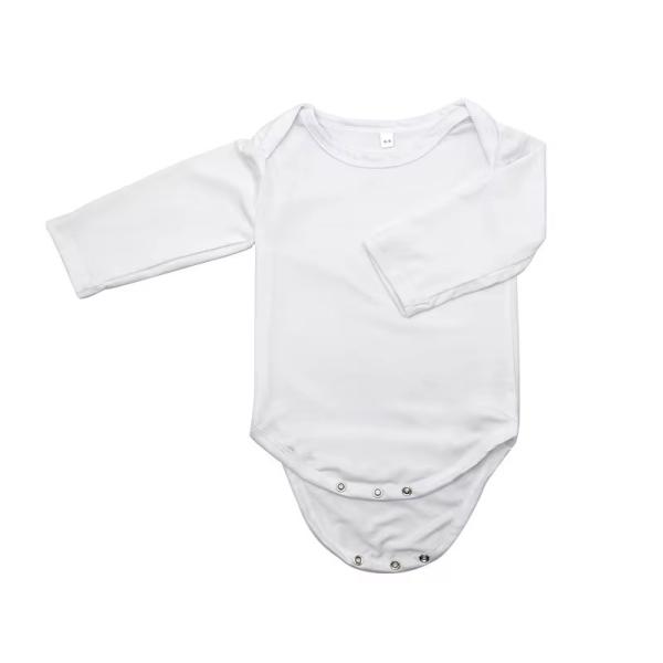 Newborn Infant Long Sleeve Sublimation Onesie Blanks For Heat Transfer Printing Onesies For Sublimation