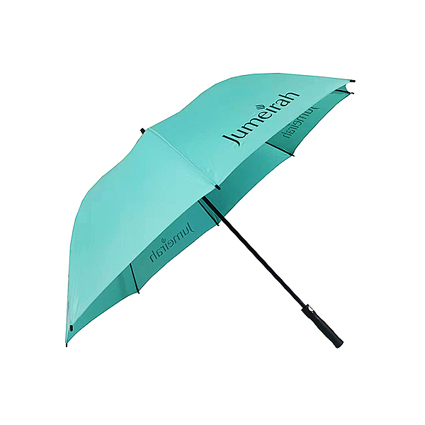 130cm Automatic Golf Umbrellas Fiberglass Frame With Ergonomic Rubber Grip Handle