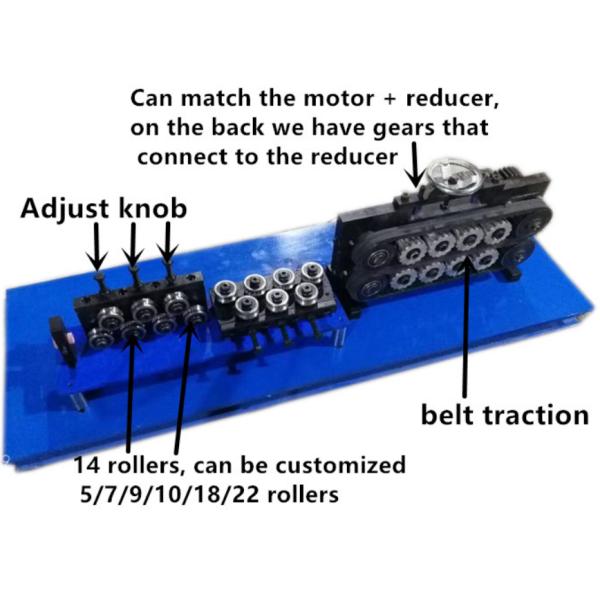 Belt Traction Cutting 14 Rollers Straightening Wire Machine