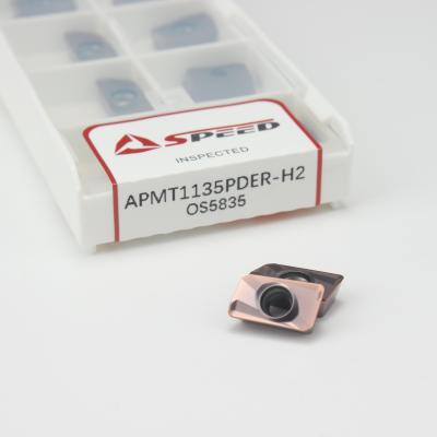 Inserção de trituração APMT 1135 APMT1135PDER-M2 do carboneto cimentado para o metal
