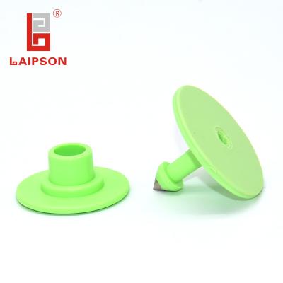 Rebanhos animais redondos da cabeça do metal que seguem o material termoplástico do poliuretano das etiquetas 32*24mm