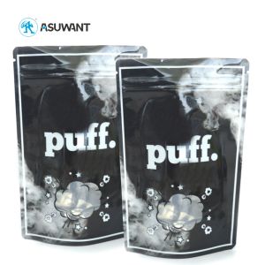 Resealable 3.5g Mylar Ziplock Bags Dispensary Medical Glossy