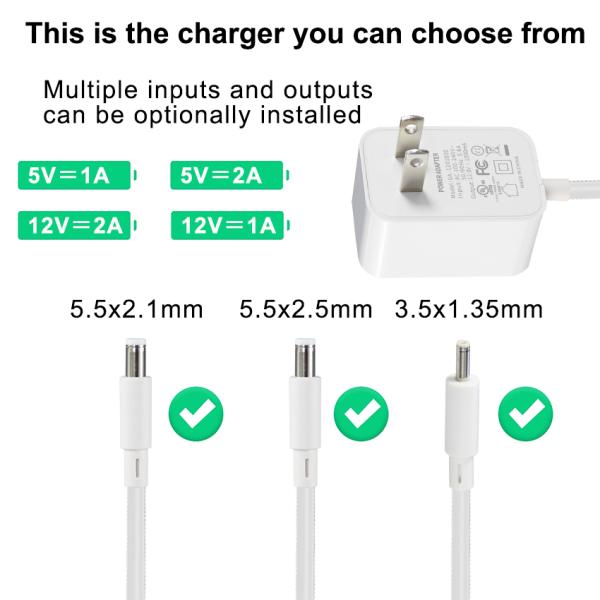 Black 19v Desktop Power Supply Adapter Adjustable Ac/Dc 2a FCC certified