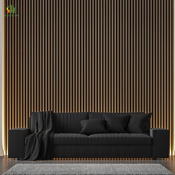 Modern Acoustic Wood Panel Wall 1220x2440mm Sound Insulation