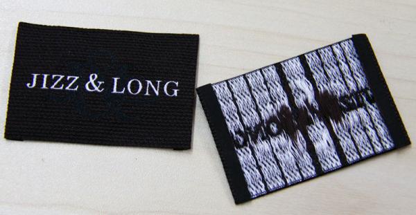 Clothing Woven Labels Customized  Luxury  Design viaries size With Veins for Men\s Collection