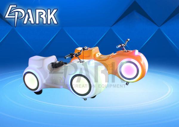 Children Motor Battery Music Coin Operated Motorcycle Ride With Fiberglass Material