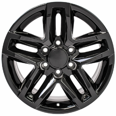 20 Inch Black 5911 Chevrolet Replica Wheels For Chevy Silverado Z71 Trail Boss