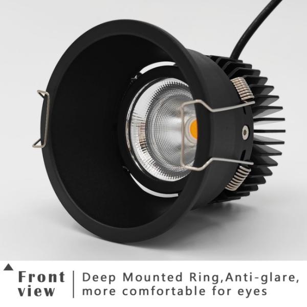 Deep Reflector LED Ceiling Spotlights White Black RoHS Led Commercial Downlights