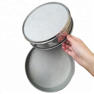 100 150 200 400 600 Micron Wire Mesh Strainer , Stainless Steel Flour Sieve