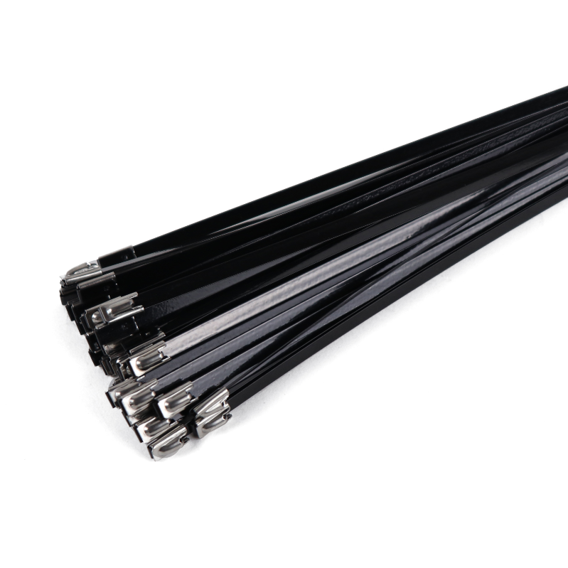 304 316 Stainless Steel Zip Ties PVC Coated Eco Friendly For Bunding Wires