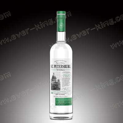 Garrafa de vidro superior extra de Flint Silk Spirits Liquor Vodka