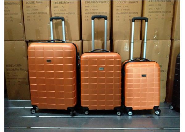 Beautiful ABS Trolley Luggage Bag Set , Aluminum Silver Carry On Trolley Case