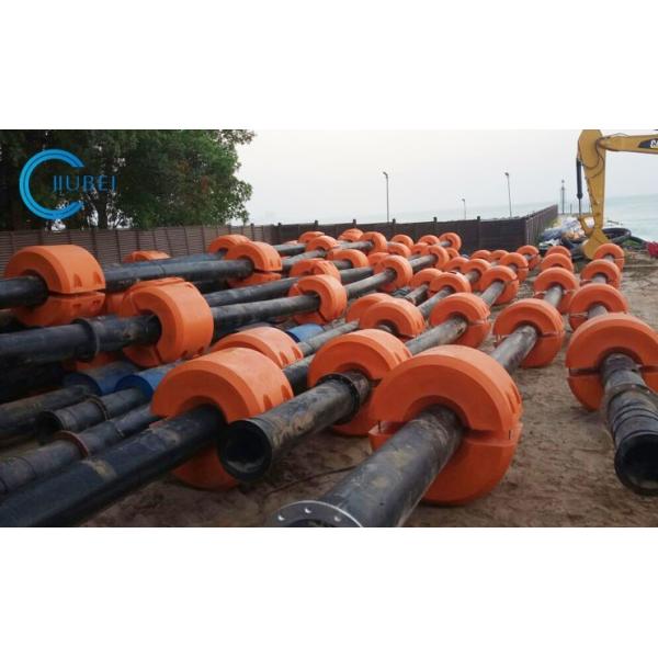 Устойчивый к ударам HDPE трубный плаватель в желтом/оранжевом цвете с производством ротационной формовки