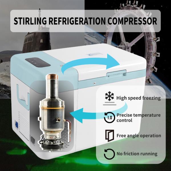 25L Portable ULT Storage And Transfer Mini Ultra low Freezer -100V to 240V 12V/24V