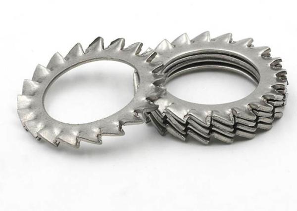 M6  A193 18-8 Stainless Steel Plain Serrated Lock Washer With External Teeth DIN6798