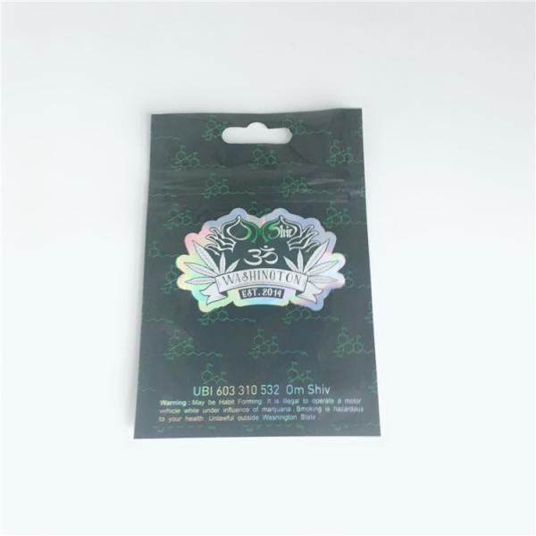 3 tomou partido malote de fumo empacotar cosmético do envoltório do cigarro do Ziplock liso de Mylar da folha do saco do selo