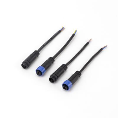 Electric Waterproof Male Female Connector IP67 M16 Self Locking For LED Light