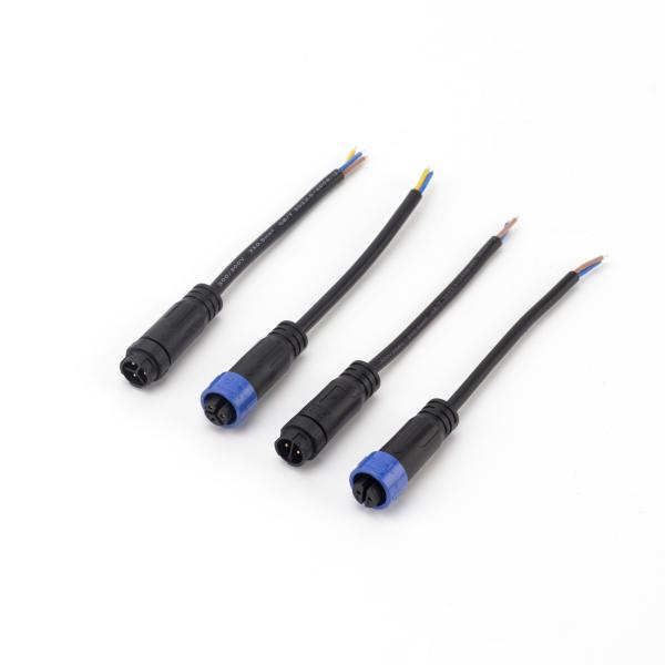 Electric Waterproof Male Female Connector IP67 M16 Self Locking For LED Light